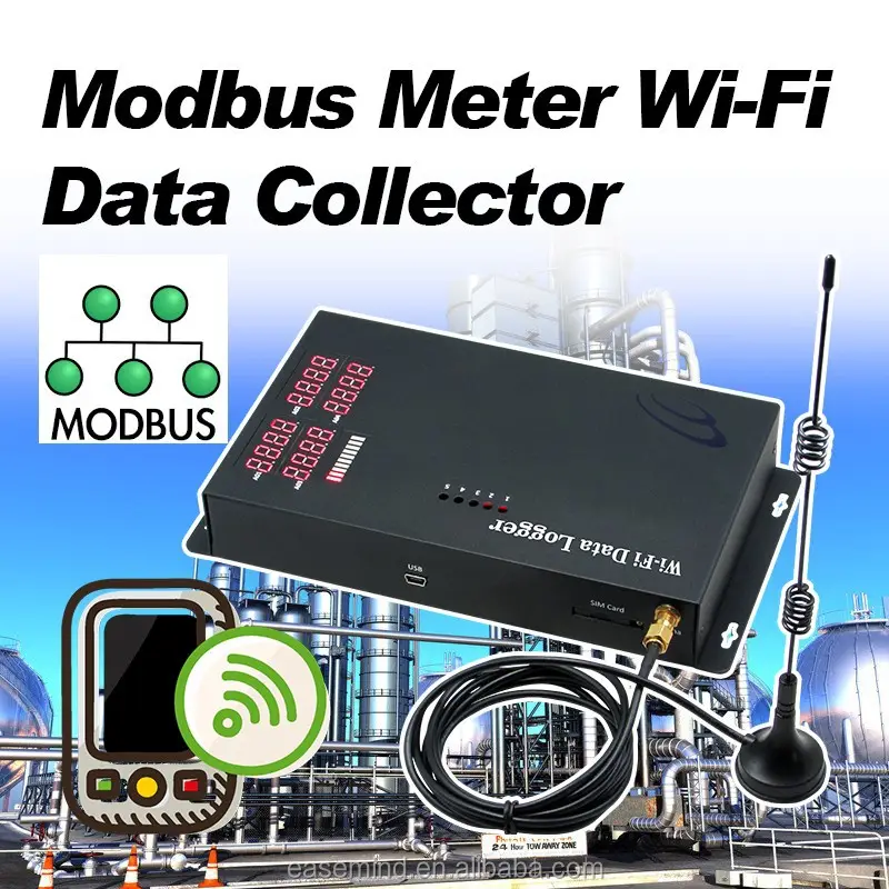 Modbus MeterWi-Fiデータコレクターテレメトリーモニタリングシステムパルスカウンターwifiデータロガーコレクター