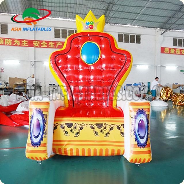 PVC High Back Inflatable King/queen Chair Inflatable Throne Chair  Inflatable Birthday Chair for Party