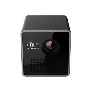 Projetor multimídia portátil p1s, cinema portátil full hd com luz led, para vídeo e cinema