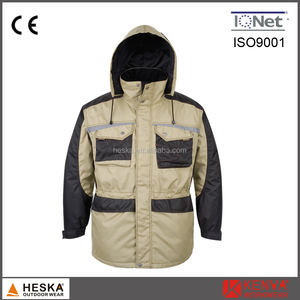 Carga pesada lona de algodón acolchada chaqueta informal chaqueta del <span class=keywords><strong>hombre</strong></span> de color <span class=keywords><strong>caqui</strong></span> <span class=keywords><strong>parka</strong></span> - Product Image 1