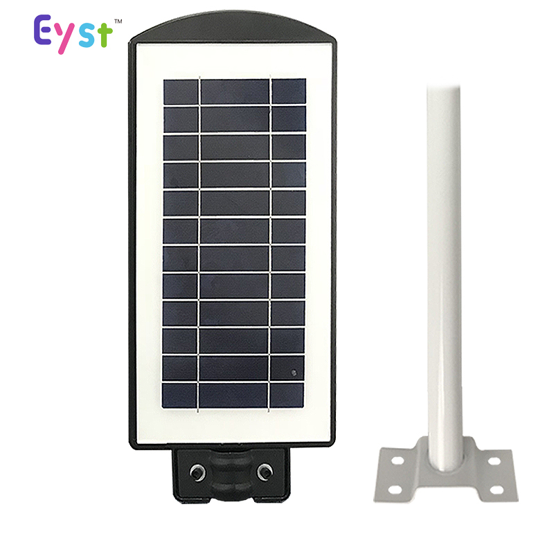 Montaje en poste sensor de movimiento integrado 60 W energía solar luz de la calle