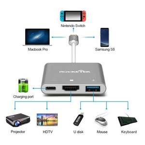 <span class=keywords><strong>USB</strong></span>-<span class=keywords><strong>C</strong></span> <span class=keywords><strong>HDMI</strong></span> Adapter per Nintendo Switch supporto Funzione di Stazione Dex/Tipo <span class=keywords><strong>C</strong></span> <span class=keywords><strong>USB</strong></span> al Convertitore di <span class=keywords><strong>HDMI</strong></span> hub per Nintendo interruttore - Product Image 2