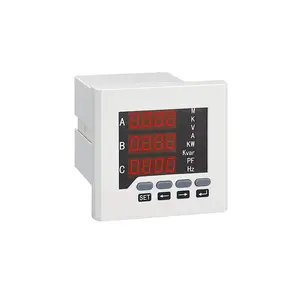Voltmètre numérique 3 phases Modbus Rtu Rs485 lcd, courant et voltmètre mart power meter, analyseur d'énergie
