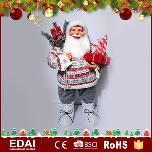 2017 al por mayor <span class=keywords><strong>de</strong></span> color personalizado 60 cm Santa Claus <span class=keywords><strong>muñeca</strong></span> <span class=keywords><strong>de</strong></span> plástico con ropa <span class=keywords><strong>de</strong></span> tela para la decoración <span class=keywords><strong>de</strong></span> Navidad - Product Image 4