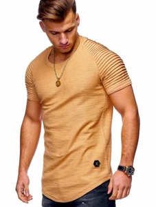 Plain <span class=keywords><strong>Blank</strong></span> <span class=keywords><strong>Oem</strong></span> Logotipo personalizado Diseño Hombre Casual Verano Hombres Camiseta - Product Image 6