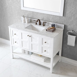 North American White Undermount <strong>Sink</strong> Laundry <strong>Cabinet</strong> <strong>Bathroom</strong> <strong>Corner</strong> <strong>Cabinet</strong> - Product Image 1