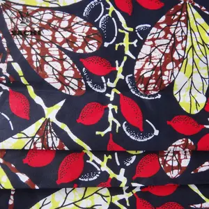 100 Cotton African Wax Print Fabric With Trees