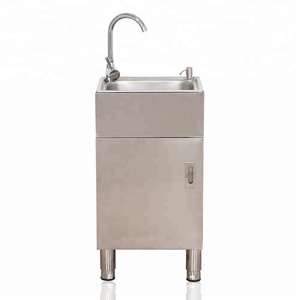 Meuble sous-évier intégré tout en acier inoxydable, évier simple, meuble de lavage pour balcon, lavabo, évier à <span class=keywords><strong>vaisselle</strong></span> - Product Image 2