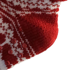 Women's Nordic Winter Jacquard Crew Slipper <strong>Socks</strong>-Eco-Friendly Anti-Bacterial Anti-Slip Thermal Knit Cuff Pom Poms for Daily Use - Product Image 4