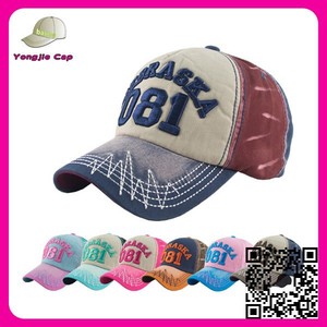 fornitore oro best seller di moda mix di colori a buon mercato sollevato ricamo baseball caps su misura - Product Image 1