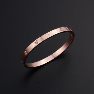 Más reciente moda joyería de pulseras de diamantes Plum Blossom de oro rosa brazalete de <span class=keywords><strong>las</strong></span> mujeres pulseras - Product Image 2