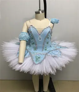 2018 New Ballet design sky blue ballet perform costumes dancer wear ballet tutu. 2018-New-03