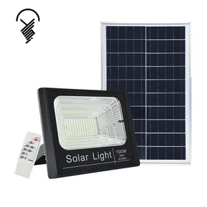 Projecteur solaire LED, 60w, avec panneau solaire, prix d'usine