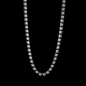 Mlle Bijoux En Acier Inoxydable CZ Diamant 8-36 en Tennis Fourche Hip Hop Collier <span class=keywords><strong>homme</strong></span> - Product Image 3