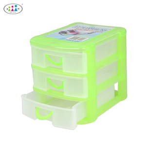 Colorida caja de plástico con seis divisiones - Product Image 3