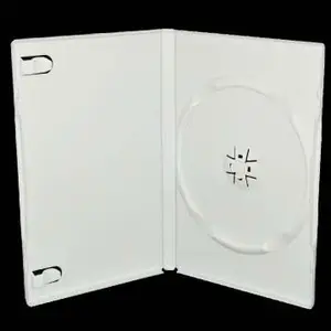 Caja de dvd blanca de 14mm, buena calidad, fabricante