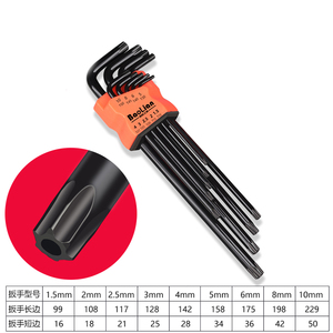 Jeu <span class=keywords><strong>de</strong></span> clés hexagonales en L <span class=keywords><strong>de</strong></span> haute qualité, en acier au carbone chromé, 60 ensembles, MOQ, livraison en 7-15 jours, certifié ISO9001-2008, DIY, métrique, OEM - Product Image 6