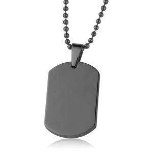 <span class=keywords><strong>Pendentif</strong></span> en acier inoxydable pour hommes, argent gravé et personnalisé, 50 pièces - Product Image 3