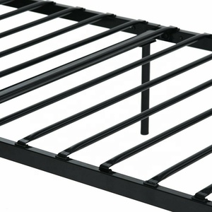 Rainhigh letto di metallo <span class=keywords><strong>90x200</strong></span> nero telaio del letto della gioventù letto Struttura In Metallo verniciato a Polvere telaio in acciaio - Product Image 5