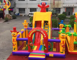 Mạnh mẽ màu chú hề inflatable lâu đài bouncy/bouncer chú hề cho bán