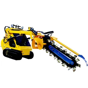 Farm use cable mini front end garden loader skid steer chainsaw trencher