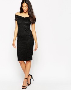 Para <span class=keywords><strong>mujer</strong></span> del amor del cordón Bardot Midi vestido ajustado - Product Image 4