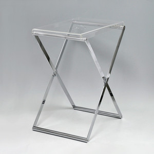 เก้าอี้โลหะใสแบบซ้อนได้พร้อมเบาะพลาสติก - Product Image 4