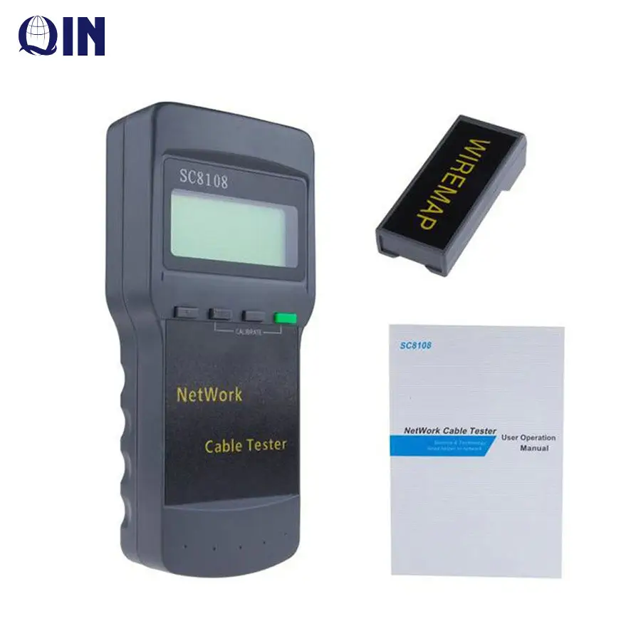 3LW-8108 Tester jaringan nirkabel multifungsi portabel Sc8108 LCD Digital PC Data jaringan CAT5 RJ45 LAN penguji kabel telepon