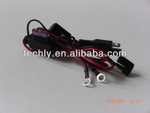 SPT-2 18AWG CAR CABLE WITH4.57mm Connector and <b>Ring</b> Terminal & FUSE HOLDER - Product Image 5