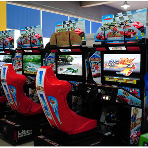 เครื่องเกมแข่งรถแบบหยอดเหรียญ หน้าจอ LCD HD 32 นิ้ว สำหรับเล่นคนเดียว รุ่น Outrun สำหรับโซนเกม - Product Image 5