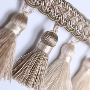 7cm 긴 폴리 에스터 스트레치 많은 색상 20m 롤 라틴 커튼 술 프린지 - Product Image 5