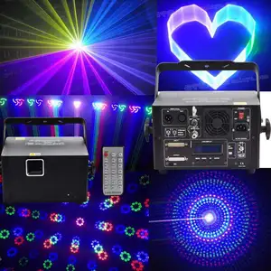 AU35RGB Đèn Laser Hiển Thị Hiệu Ứng 5 Trong 1 Cho Quán Rượu Dj Disco Hoạt Hình RGB