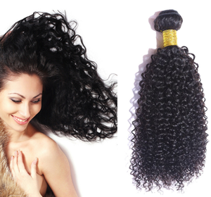 3 Bó Tóc Xoăn Xuất Xứ Brazil Virgin Jerry Tóc Dệt Lớp 7A Tóc Nối Sợi Ngang Màu Tự Nhiên Hỗn Hợp Lentgh - Product Image 6
