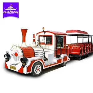 Carnival ride produttori giro elettrico in treno con binari, treno senza cingoli per bambini