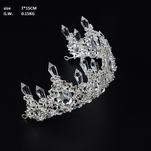 Caldo <span class=keywords><strong>di</strong></span> vendita <span class=keywords><strong>di</strong></span> cerimonia nuziale accessori <span class=keywords><strong>per</strong></span> <span class=keywords><strong>capelli</strong></span> arcobaleno tiara flower girl tiara bling corona - Product Image 3