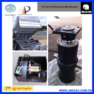 Ya anillo de guía de simple efecto lateral pequeña descarga telescópica Hydaulic cilindro venta - Product Image 2