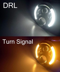 Faro Delantero LED Redondo de 7 Pulgadas con Halo de Ojos de Ángel para Royal Enfield H4, para Land Rover 90/110 <span class=keywords><strong>Defender</strong></span> - Product Image 6