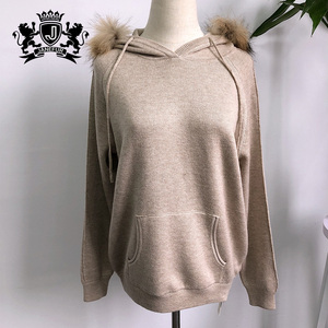 <span class=keywords><strong>Suite</strong></span> di Cashmere Casual Pullover alla moda con pelliccia di procione vestiti da donna maglia di lana maglione <span class=keywords><strong>Suite</strong></span> - Product Image 2