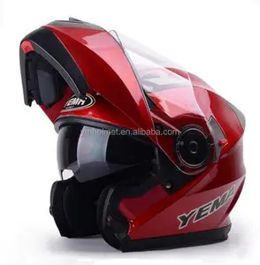 YM-925 Casco para moto, fabricado en alemán, material ABS con DOT homologado, abatible hacia arriba, modular