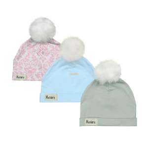 Gorro de algodón suave para bebé, 100% algodón orgánico, certificado GOTS, 100% personalizado - Product Image 1