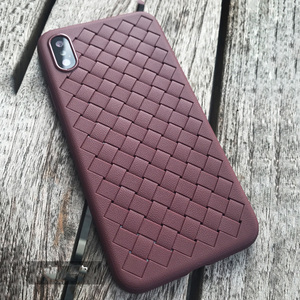 Tissé en cuir motif tpu mince pour <span class=keywords><strong>iPhone</strong></span> X/<span class=keywords><strong>10</strong></span> Cas - Product Image 6