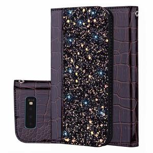 Nouvelle coque de téléphone portable en cuir PU ultra-fine avec paillettes brillantes et cristaux pour Motorola MOTO <span class=keywords><strong>C</strong></span> G5/G6/E4/E5 - Product Image 4