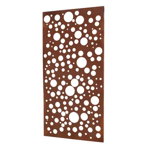 L'acier Corten jardin en métal rouillé panneau décoratif décoration /home  de morceaux de feuilles de fougère en acier Corten Clôture de l'écran de  métal - Chine Panneau en acier Corten, décoratifs