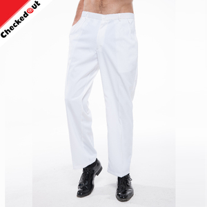 Precio de fábrica personalizada de alta calidad blanco <span class=keywords><strong>hotel</strong></span> camarero <span class=keywords><strong>restaurante</strong></span> hombres traje pantalón pantalón - Product Image 2