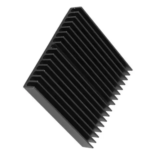 Kühler Kühlkörper Aluminium 100mm x 50mm x 50mm schwarz eloxiert 