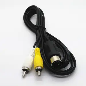 Standard AV Cable for Sega Megadrive 1 MD1 Console 1.8m 6ft Feet 3 RCA Connection Cord