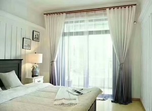 Stoff Vorhänge und Vorhänge Großhandel New Style Soft Stripe Wohnzimmer 100% Polyester Blackout Stoff, 100% Polyester Perlen Seil - Product Image 2