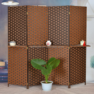 Marrón puertas Plegables acordeón insonorizadas Papel Hecho A Mano separador de ambientes - Product Image 5