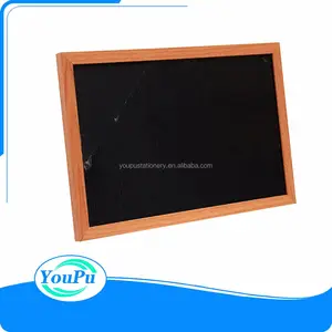 Black slate chalk Board school message board with wooden frame