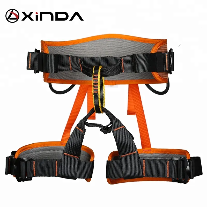 XINDA outdoor full protection personal protective full body leather safety belt harness for arborist climbing